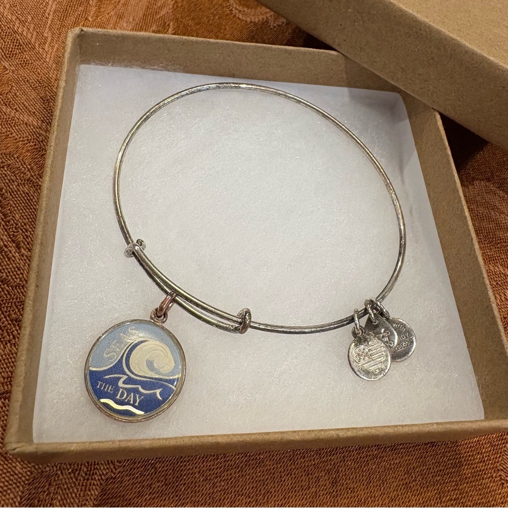 Alex and Ani "Seas the Day" Charm Expandable Bracelet
